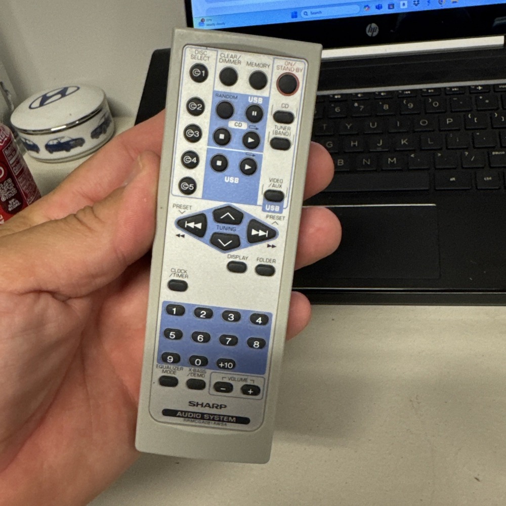 Sharp Remote RRMCGA081AWSA OEM Original Tested‎ #B - Picture 7 of 7